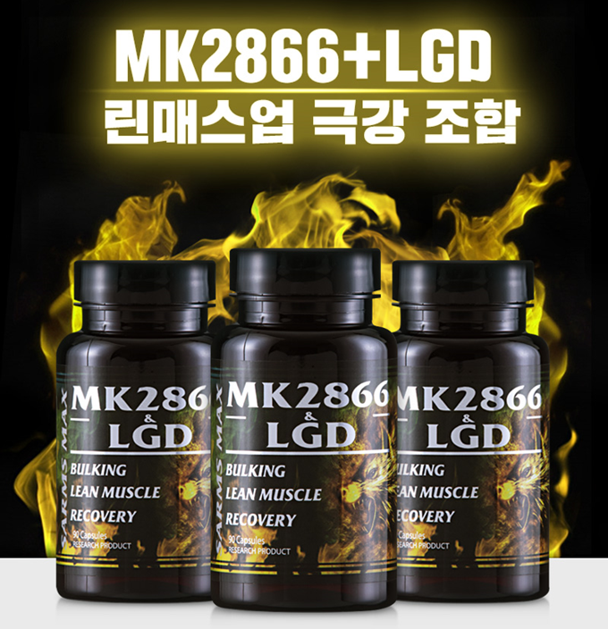 린매스업 극강 조합 - MUSCLE MAX mk2866&lgd 12주x2 스텍