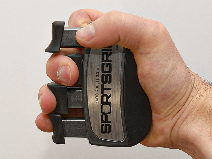 [3.2kg 운동 중급자용] 최고의 핸드 트레이너, 손가락 및 악력 단련기 SPORTSGRIP Hand and Finger Exerciser, HARD (7 lb / 3.2kg)