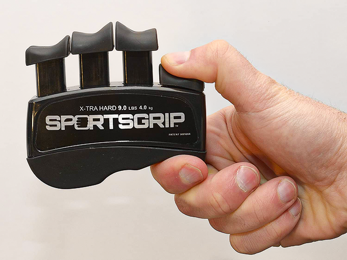 [4kg 운동 상급자용] 최고의 핸드 트레이너, 손가락 및 악력 단련기 SPORTSGRIP Hand and Finger Exerciser, X-TRA HARD (9 lb / 4kg)